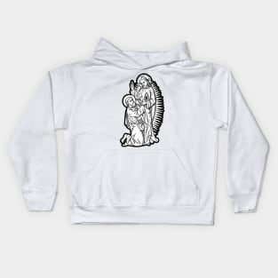 Doubting Thomas - white bkg Kids Hoodie